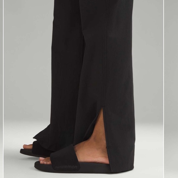 Lululemon stretch woven high rise wide leg pants sz large - Picture 2 of 9